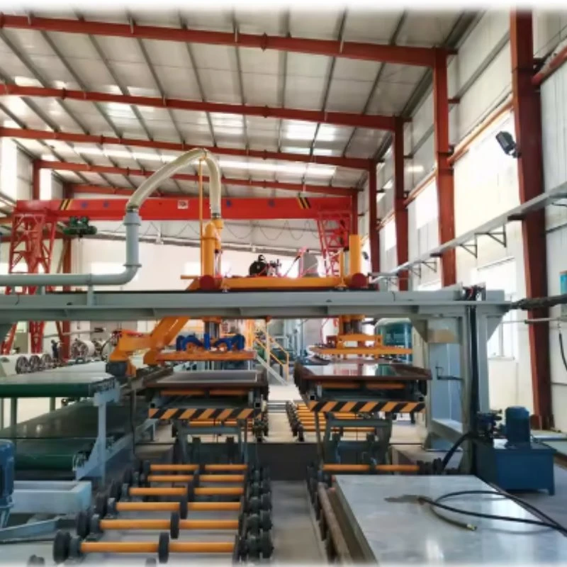 Maskine til fremstilling af fibercementplader